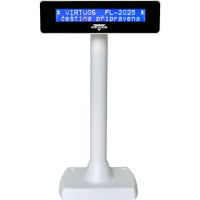 Virtuos FL-2025MB biela / Zákaznícky displej / LCD / 2x20 znakov / USB (EJG0005)