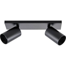 Deko Light 348248 Can Tilt eckig, 2x 7,5 W GU10, Schwarz Stropné svítidlo GU10 7.5 W čierna; 348248