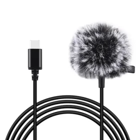 Puluz PU425 / Klopový mikrofón / Všesmerový / USB-C / Kábel 1,5 m (PU425)
