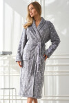 L&L 2552 Cora Long S-2XL dámsky župan malina XXL
