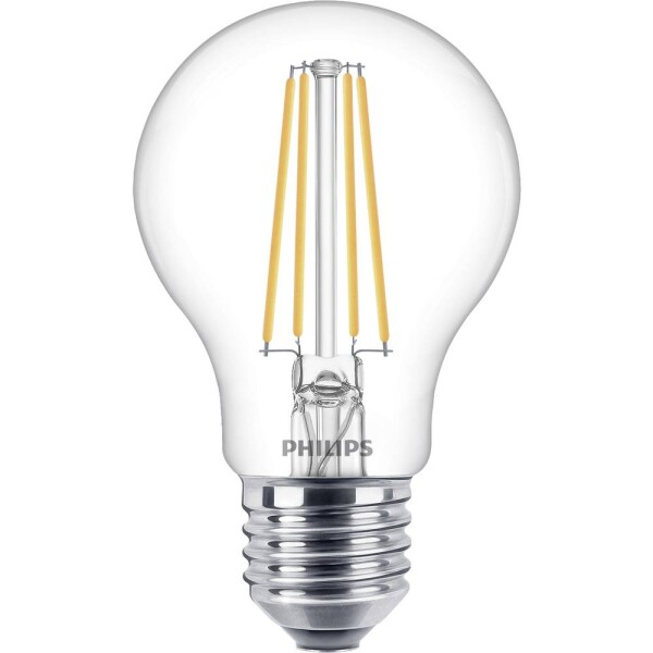 Philips Lighting 77757900 LED En.trieda 2021 E (A - G) E27 klasická žiarovka 7 W = 60 W teplá biela (Ø x d) 6 cm x 10.6 cm 1 ks; 77757900