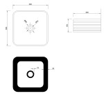 INVENA - Umývadlo na dosku AKTE , 38 cm CE-54-K01-C