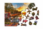 Wooden City 3D Puzzle Kolesá v Amsterdame L