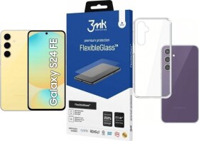Samsung Galaxy S24 FE 5G 8/256GB Żółty (SM-S721BZYGEUE) + FlexibleGlass + Etui Clear Case