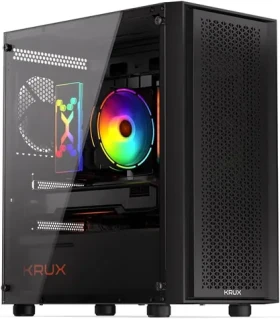 KRUX Scor čierna / PC skriňa / Micro ATX / 2x USB-A 2.0 1x USB-A 3.0 / priehľadná bočnica / bez zdroja (KRXD002)