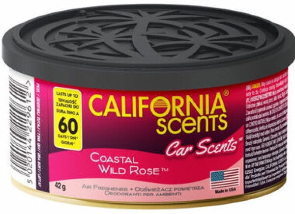 California Scents Car Scents Coastal Wild Rose (divoká ruža) / Vôňa do auta / Až 60 dní (CSC016)