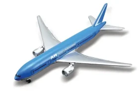 Maisto - Fresh Metal Tailwinds - lietadlá, Boeing 777-200, modro-strieborné, blister
