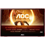 15.6" AOC Gaming 16G3 červená / IPS / 1920x1080 / 16:9 / 4ms / 8mil: 1 / 250cd-m2 / HDMI + USB-C (DP) (16G3)