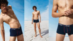Pánske boxerky Štart Hipster C2P box - BLUE - DARK COMBINATION - tm.modrá-vínová M008 - SLOGGI BLUE 5