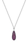Brosway Strieborný náhrdelník so zirkónmi Tear Drop Passion Ruby Fancy FPR121