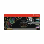STABILO® Pen 68 metallic - 8 ks sada v plechu - 8 rôznych metalických farieb (6808/8-32)