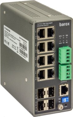 Barox Barox RY-804GBTME łącza sieciowe Zarządzany L2/L3 Gigabit Ethernet (10/100/1000) Čierny