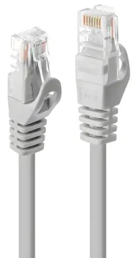 Lindy Cat6 U/UTP 3M šedá / Patch kábel / RJ-45 / 10/100/1000Base-T (48164)