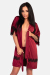 Dámsky župan LivCo Corsetti Fashion Housecoat Claret