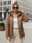 Dámska prechodná bunda TY5608 hnedá - FashionStreet S