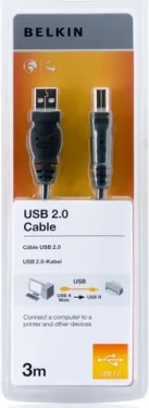 Belkin USB 2.0 kábel AB prepojovací 3m / rad štandard (F3U154bt3M)