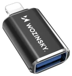 Wozinsky WALA-01 čierny / OTG adaptér / Lightning na USB-A