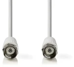 Nedis satelitný anténny kábel F(M) - F(M) biela / Kábel / 75 Ohm / 50 dB / dvojité tienenie / 3 m (CSGB41000WT30)