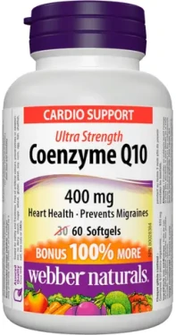 Webber Naturals Coenzym Q10 400 mg 60 cps (8337)
