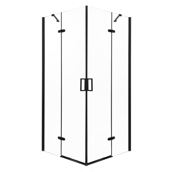 KERRA - Sprchovací kút Flow 90 Čierny (bez vaničky) 5907548116468
