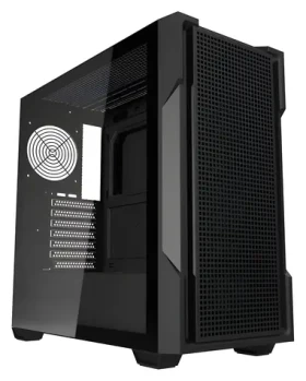 DarkFlash DS900 Mesh čierna / ATX / bez ventilátorov / 2x USB-A / priehľadná bočnica / bez zdroja (DS900 Mesh_Black)