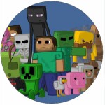 Jedlý papier Minecraft postavičky 19,5 cm - Pictu Hap - Pictu Hap