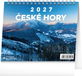 NOTIQUE Stolný kalendár České hory 2027 / 16,5 x 13 cm