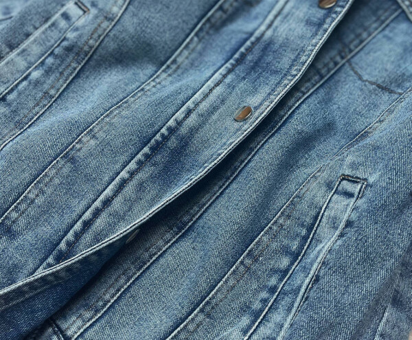 Světle oboustranná džínová bunda pro přechodné období model 16279951 S'WEST Barva: odcienie niebieskiego, Velikost: