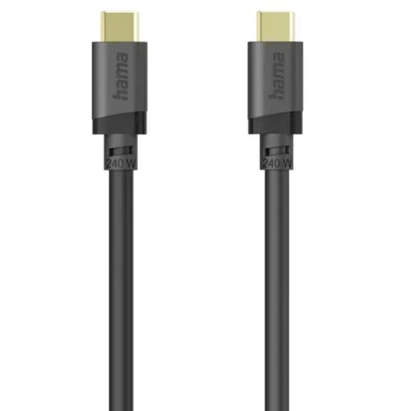 HAMA 202009 Kábel USB-A (M) - USB-C (M) 1.5m 240W čierna (202009)