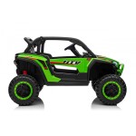 Mamido Mamido Elektrické autíčko Buggy UTV KCK 4x4 zelené 24V | 800W | 50 kg | EVA | LED | 2,4 Ghz | ECO koža