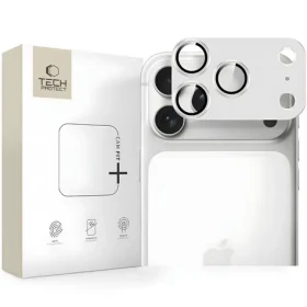 Tech-Protect Camfull Fit+ strieborná / Ochranné sklo fotoaparátu / Apple iPhone 17 Pro Max / Tvrdené sklo