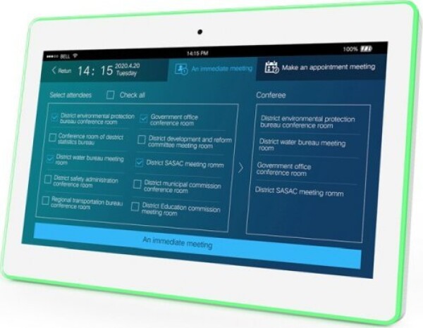 Allnet ALLNET MeetinSivým RGB LED Tablet 13 Zoll RK3399 Biely System Android 10 und NFC/RFID