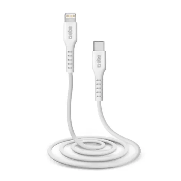 SBS kábel USB - Lightning 1m biela / MFI (TECABLELIGTC1W)