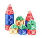 Mamido Cleverclixx Mini Intense magnetická stavebnice oranžová 28 ks