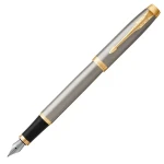 PARKER IM Brushed Metal GT / plniace pero / v krabičke: 1 modrý cartridge (1931656)