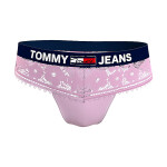 Dámske džínsové čipkované tangá UW0UW03950-TOB - Tommy Hilfiger L