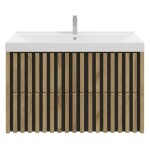 Kúpeľňová skrinka s umývadlom SAT Delano 100x56x45 cm dub mat DELANO100ZDCUM DELANO100ZDCUM