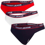 Tommy Hilfiger 3pack tangá UW0UW047090WE White/Black/Red S