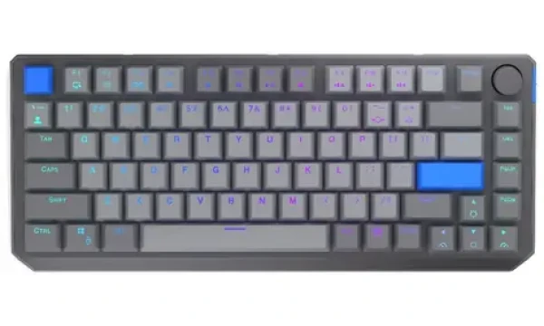 Endorfy Thock V2 75% Wireless US šedá / Herná klávesnica / Bezdrôtová / Endorfy Yellow / BT2.4GHz / US / 82 kláves (EY5A131)