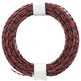 Donau Elektronik 210-10 opletenie / lanko 2 x 0.04 mm² + 2 x 0.04 mm² červená/čierna 10 m; 210-10