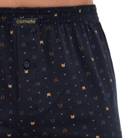Pánske šortky 002/329 Comfort - CORNETTE grafitová XL