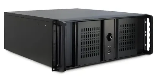 Inter-tech 4U-4098-S čierna / Rack skriňa / 19" / ATX / 2x USB 3.2 Gen1 / uzamykateľné dvere (88887177)