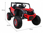 Mamido Elektrické autíčko Buggy UTV-MX 24V 4x4 červené