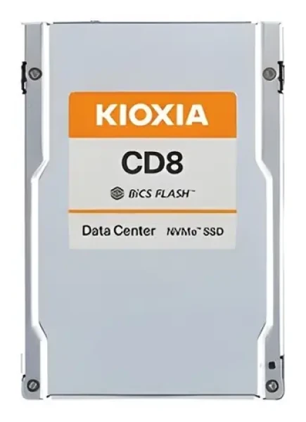 KIOXIA CD8- R 7.68 TB / 2,5" PCIe 4.0 x4 / TLC / R: 7100 MB/s / W: 6000 MB/s / MTBF 2,5 mil. h / 5y (KCD8XRUG7T68)