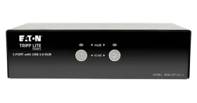 EATON B004-DPUA2-K / KVM prepínač / DisplayPort / 4K 60Hz / USB hub / audio (B004-DPUA2-K)