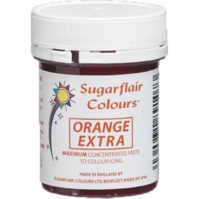 Gélová farba extra orange 42 g - Sugarflair - Sugarflair
