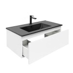 Kúpeľňová skrinka s umývadlom SAT B-WAY 99x30x45 cm biela lesk BWAY100WU4BB BWAY100WU4BB