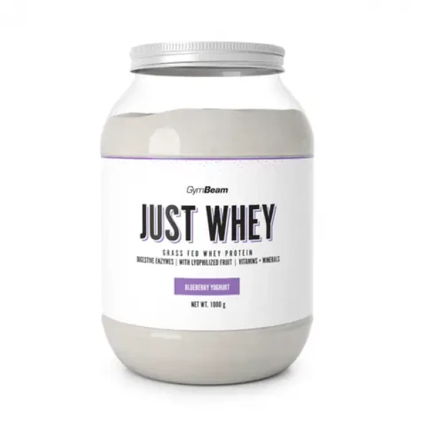 Just Whey Grass-Fed Protein - GymBeam (čučoriedkový jogurt, 1000 g) (28324-11-1000g-blueberryyoghurt)