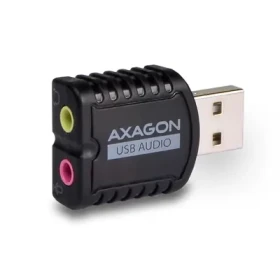 Axagon ADA-10, USB 2.0 - externá zvuková karta MINI, 48kHz/16-bit stereo, vstup USB-A / dopredaj (ADA-10)