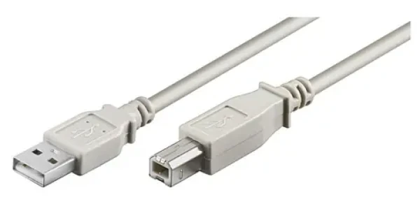 MicroConnect kábel USB2.0 A (M) - USB2.0 B (M) 5m biela / 480Mbit/s (USBAB5)
